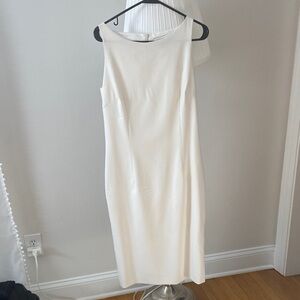 Zara Cream Midi Shift Dress